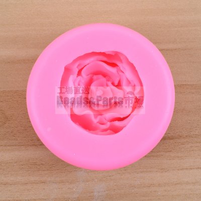 シリコンモールド  バラ ピンク 70x33mm【2ヶ】