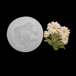 シリコンモールド 花型 チューリップの花 半クリア105×19mm【5ヶ】