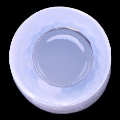 シリコンモールド手製小鉢皿水晶 半クリア 55x35mm【2ヶ】