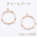 チャームパーツ デザインフレームA 22×24mm ゴールド【10ヶ】